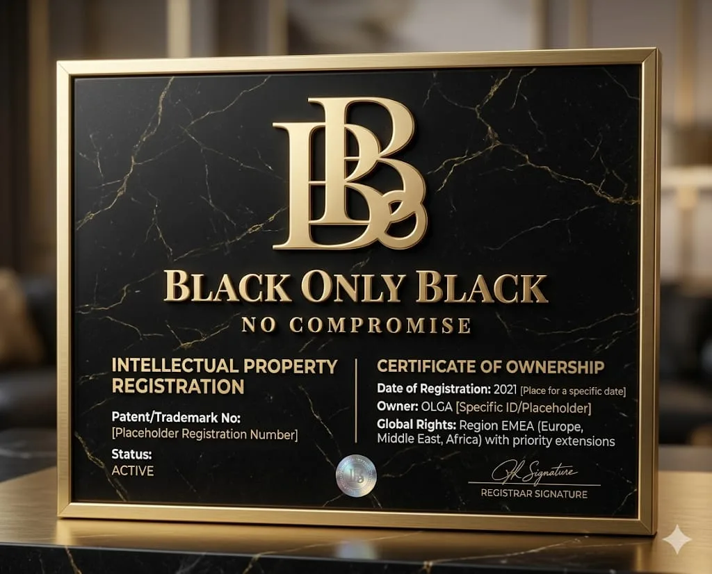 BLACK ONLY BLACK — товарный знак